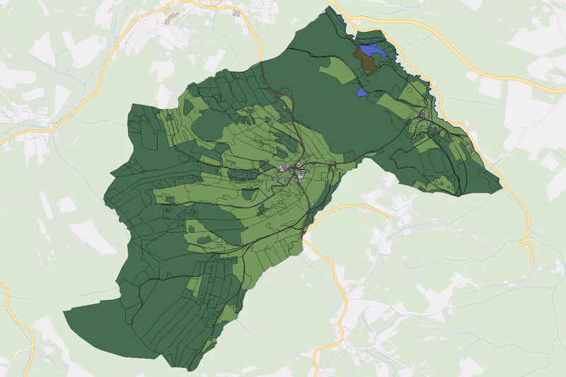 Kartenvorschau des Bodenverbrauchs der KG Kehrbach
