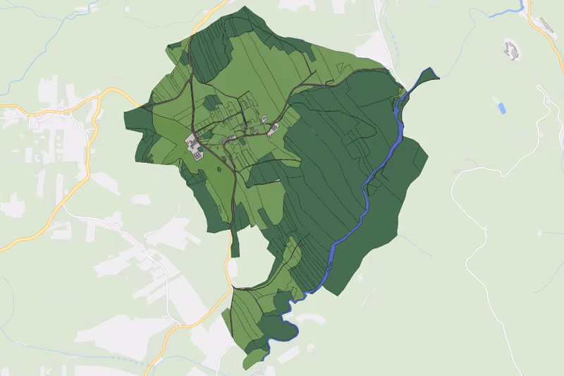 Kartenvorschau des Bodenverbrauchs der KG Kleinnondorf