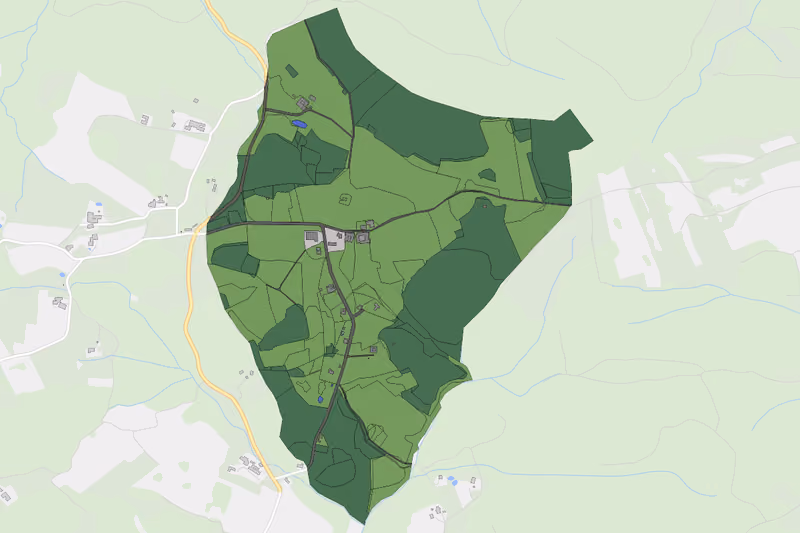 Kartenvorschau des Bodenverbrauchs der KG Lamberg