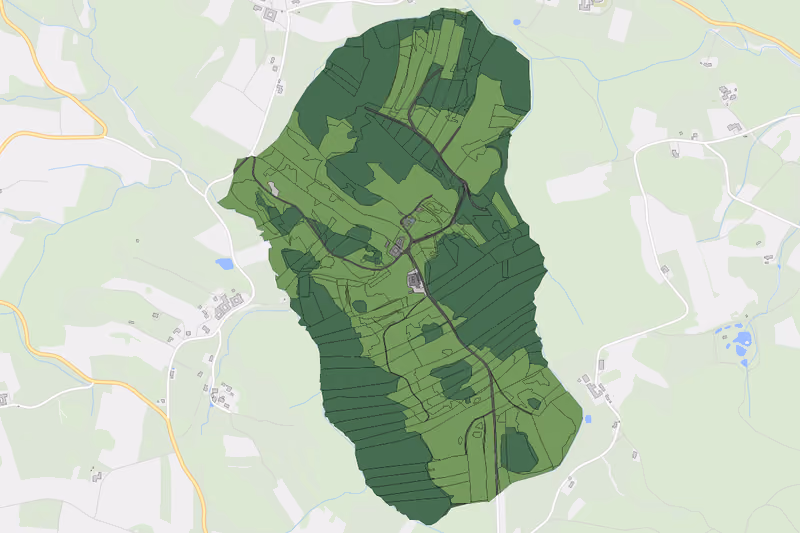 Kartenvorschau des Bodenverbrauchs der KG Mittelberg