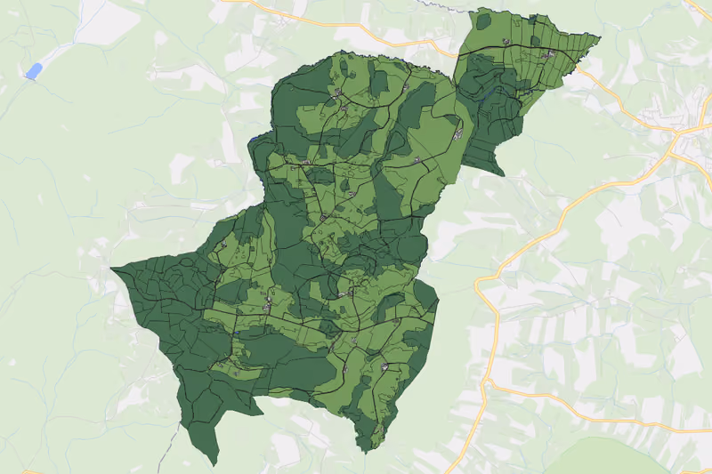 Kartenvorschau des Bodenverbrauchs der KG Rammelhof