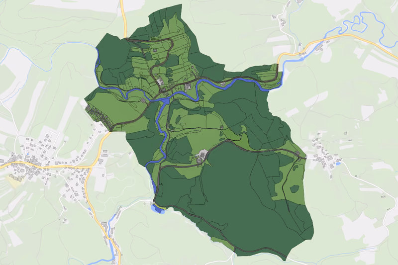 Kartenvorschau des Bodenverbrauchs der KG Ritterkamp
