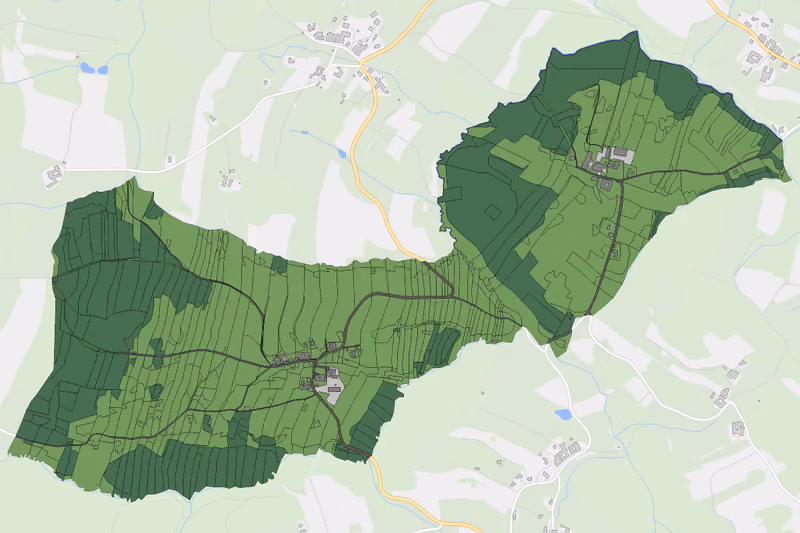 Kartenvorschau des Bodenverbrauchs der KG Stierberg