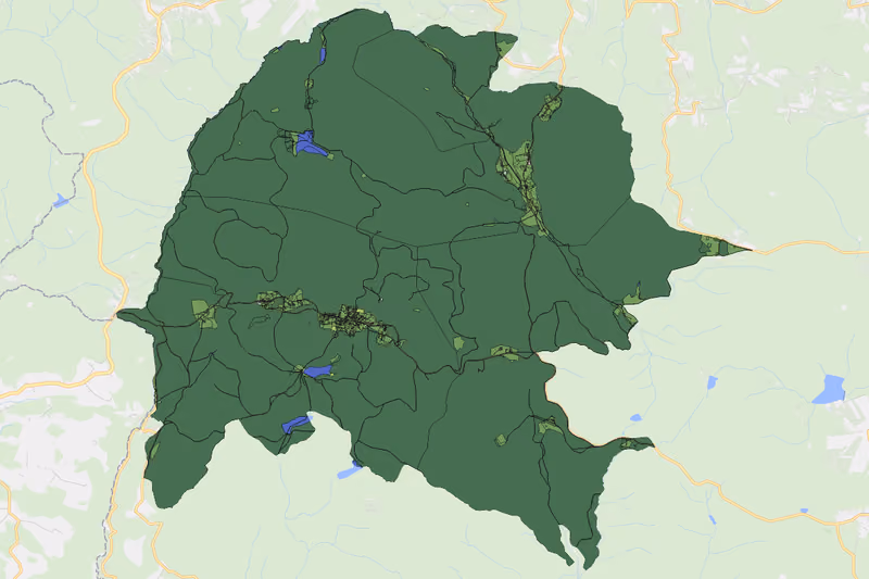 Kartenvorschau des Bodenverbrauchs der KG Bärnkopf
