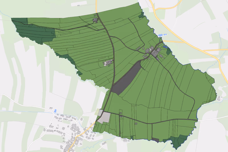 Kartenvorschau des Bodenverbrauchs der KG Bernhardshof