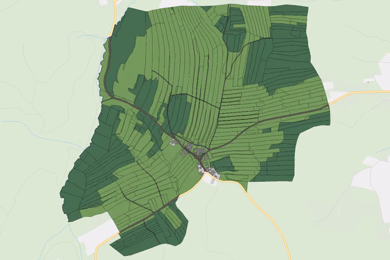 Kartenvorschau des Bodenverbrauchs der KG Gotthardschlag