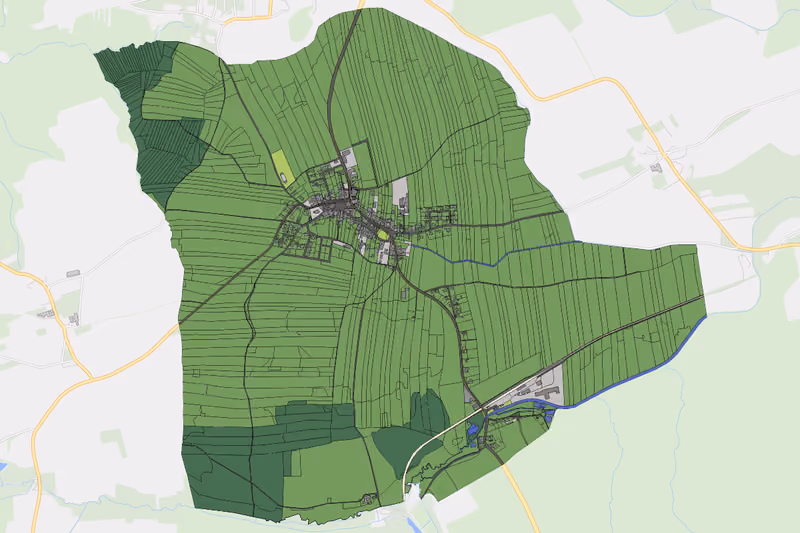 Kartenvorschau des Bodenverbrauchs der KG Grafenschlag