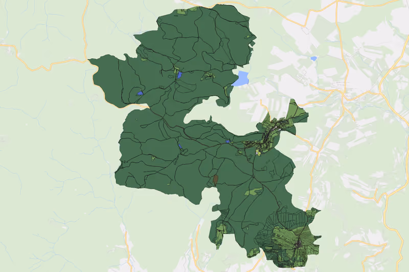 Kartenvorschau des Bodenverbrauchs der KG Gutenbrunn