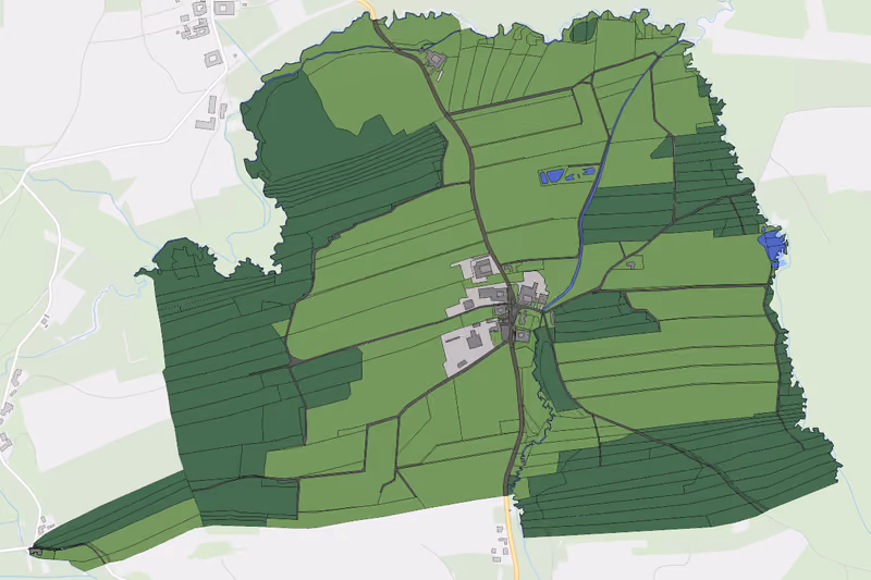 Kartenvorschau des Bodenverbrauchs der KG Kamles