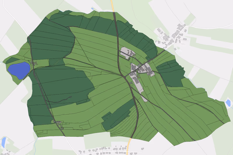 Kartenvorschau des Bodenverbrauchs der KG Mitterndorf