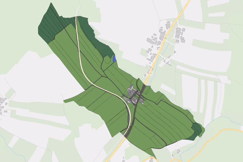 Kartenvorschau des Bodenverbrauchs der KG Wiehalm