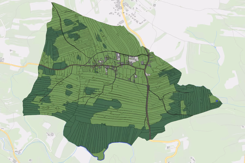 Kartenvorschau des Bodenverbrauchs der KG Annatsberg