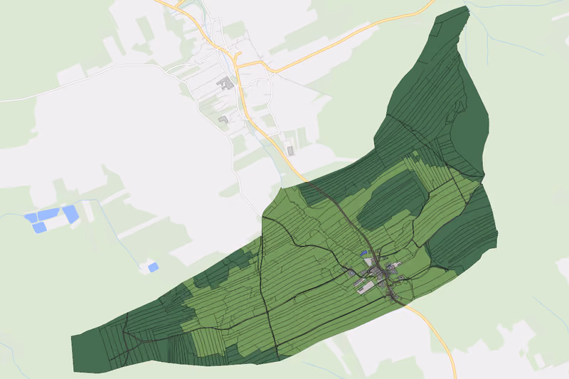 Kartenvorschau des Bodenverbrauchs der KG Engelbrechts