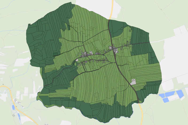 Kartenvorschau des Bodenverbrauchs der KG Frankenreith