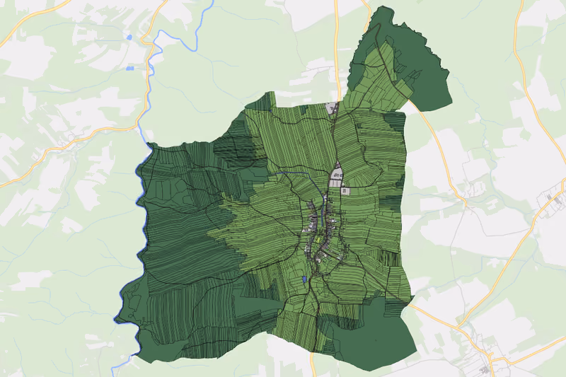 Kartenvorschau des Bodenverbrauchs der KG Großweißenbach