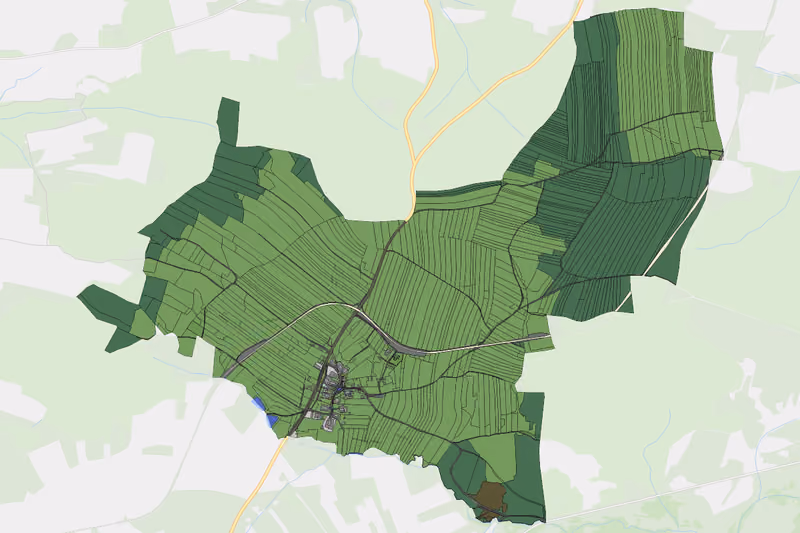 Kartenvorschau des Bodenverbrauchs der KG Hörmanns