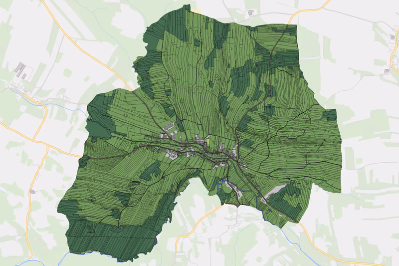 Kartenvorschau des Bodenverbrauchs der KG Jagenbach