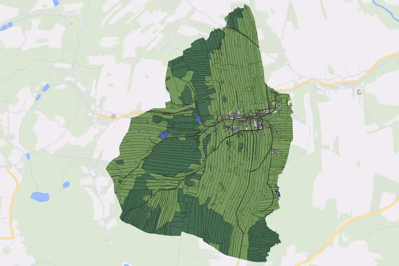 Kartenvorschau des Bodenverbrauchs der KG Jahrings
