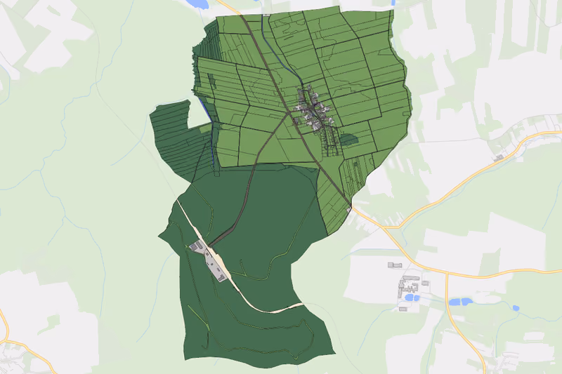 Kartenvorschau des Bodenverbrauchs der KG Kleinschönau