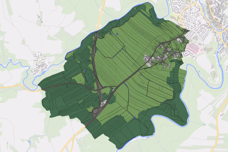 Kartenvorschau des Bodenverbrauchs der KG Moidrams