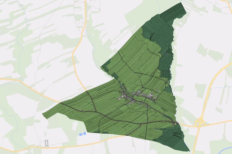 Kartenvorschau des Bodenverbrauchs der KG Niederstrahlbach