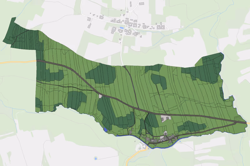 Kartenvorschau des Bodenverbrauchs der KG Niederwaltenreith