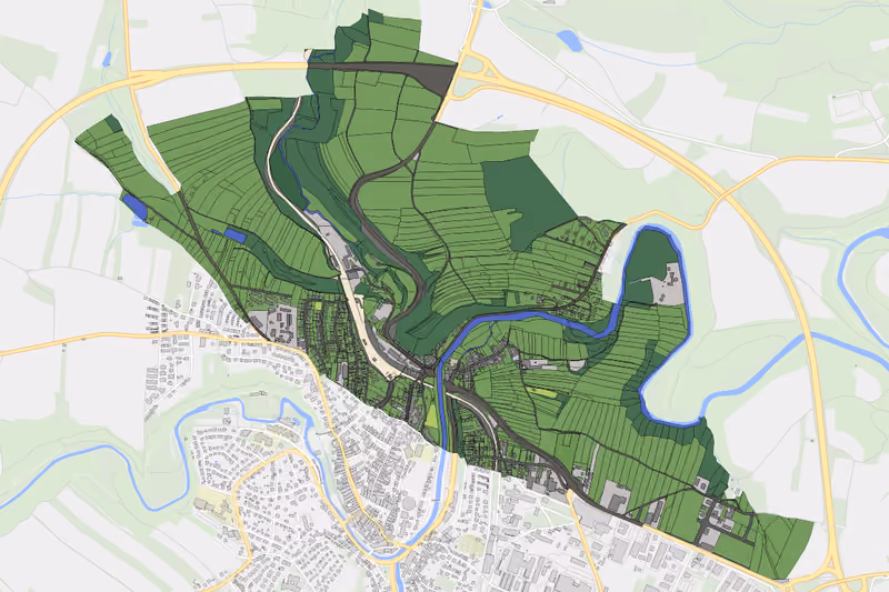Kartenvorschau des Bodenverbrauchs der KG Oberhof