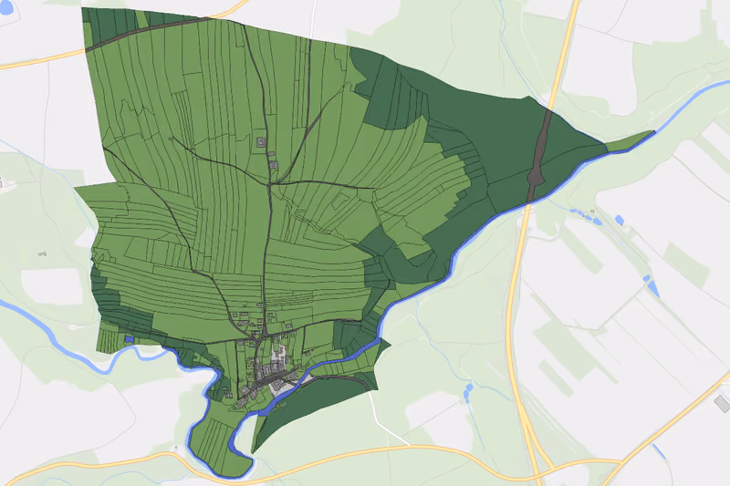 Kartenvorschau des Bodenverbrauchs der KG Syrafeld