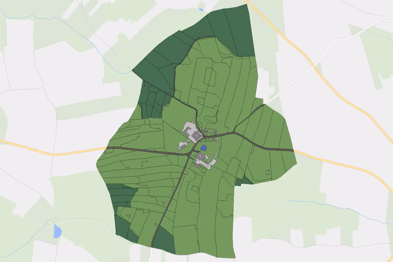 Kartenvorschau des Bodenverbrauchs der KG Brunnhöf