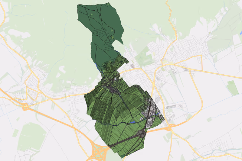 Kartenvorschau des Bodenverbrauchs der KG Kleinhöflein im Burgenland