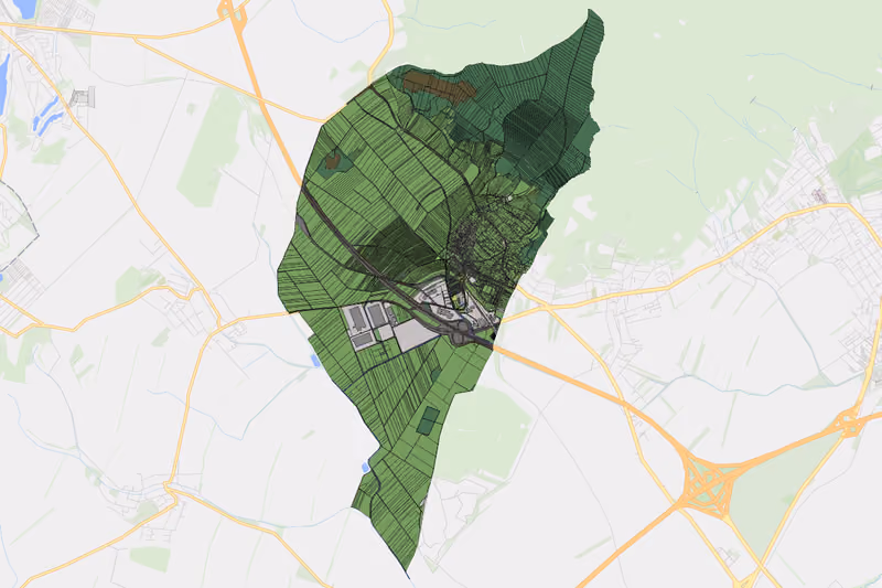 Kartenvorschau des Bodenverbrauchs der KG Müllendorf