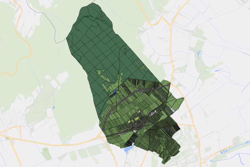 Kartenvorschau des Bodenverbrauchs der KG Schützen am Gebirge