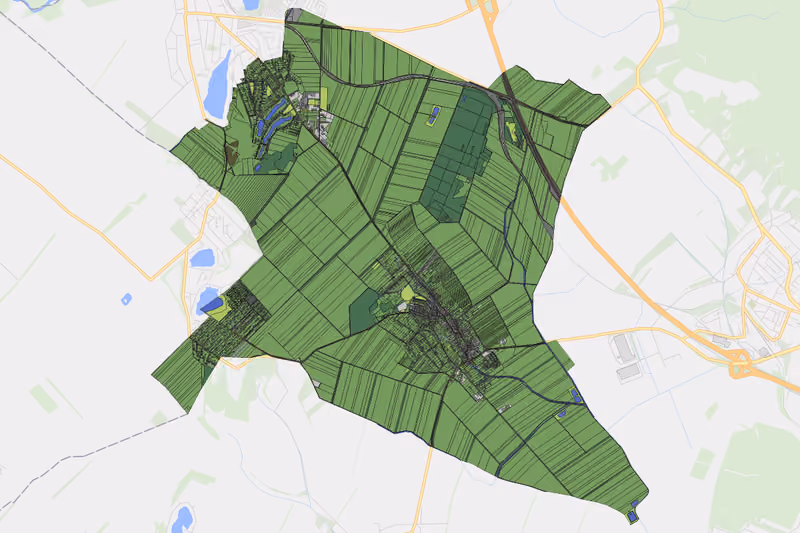 Kartenvorschau des Bodenverbrauchs der KG Steinbrunn