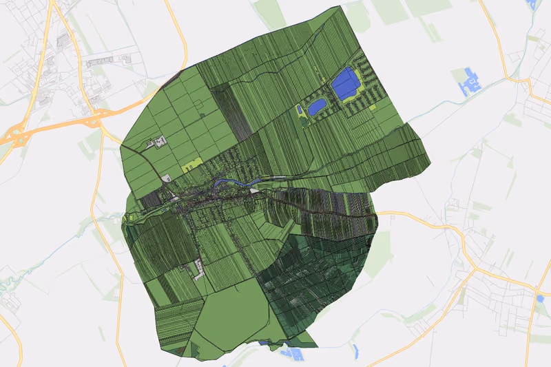 Kartenvorschau des Bodenverbrauchs der KG Trausdorf an der Wulka