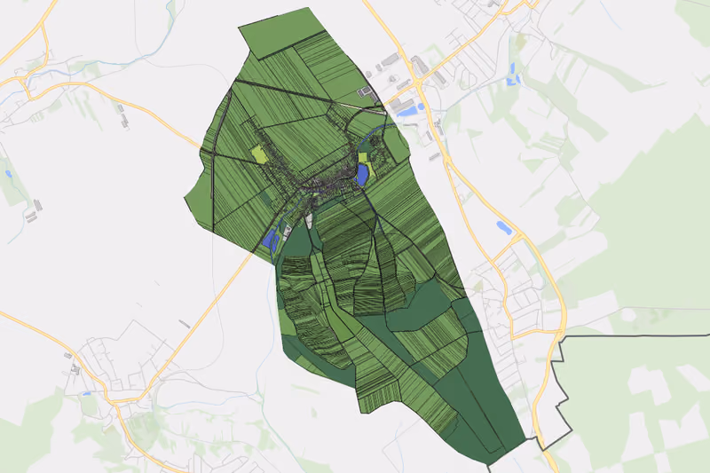 Kartenvorschau des Bodenverbrauchs der KG Zagersdorf