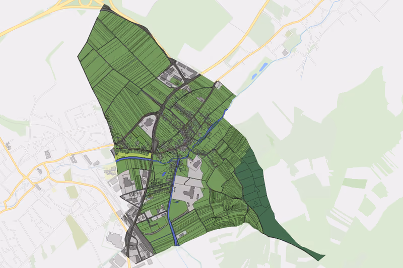 Kartenvorschau des Bodenverbrauchs der KG Walbersdorf