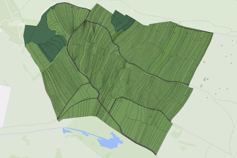Kartenvorschau des Bodenverbrauchs der KG Loipersbach-Kogel