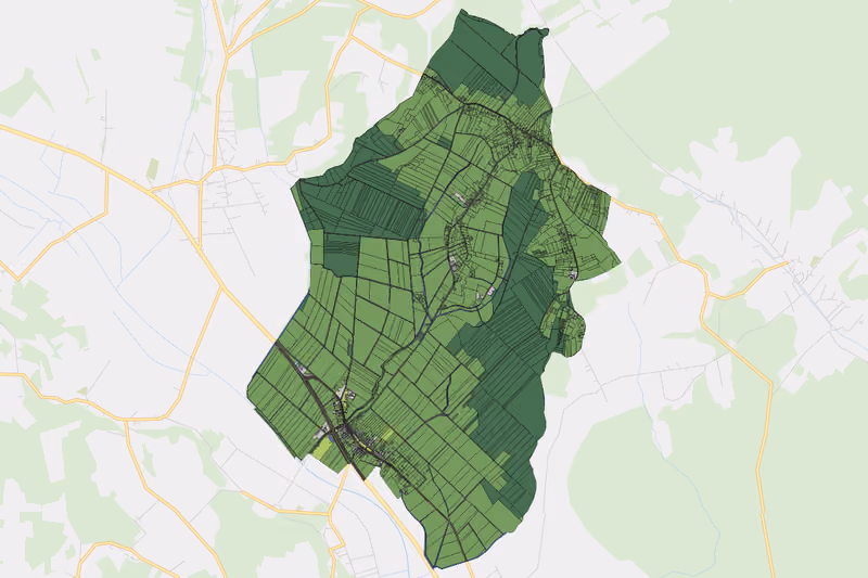 Kartenvorschau des Bodenverbrauchs der KG Deutsch Tschantschendorf