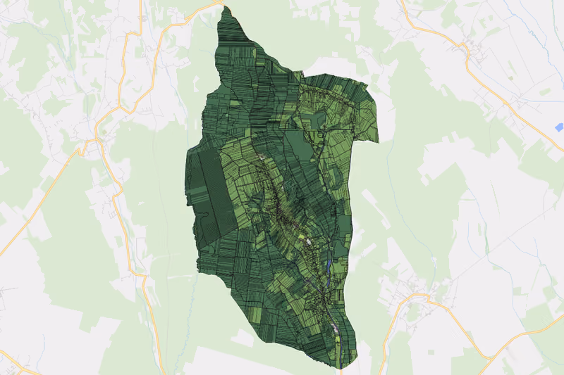Kartenvorschau des Bodenverbrauchs der KG Neuberg