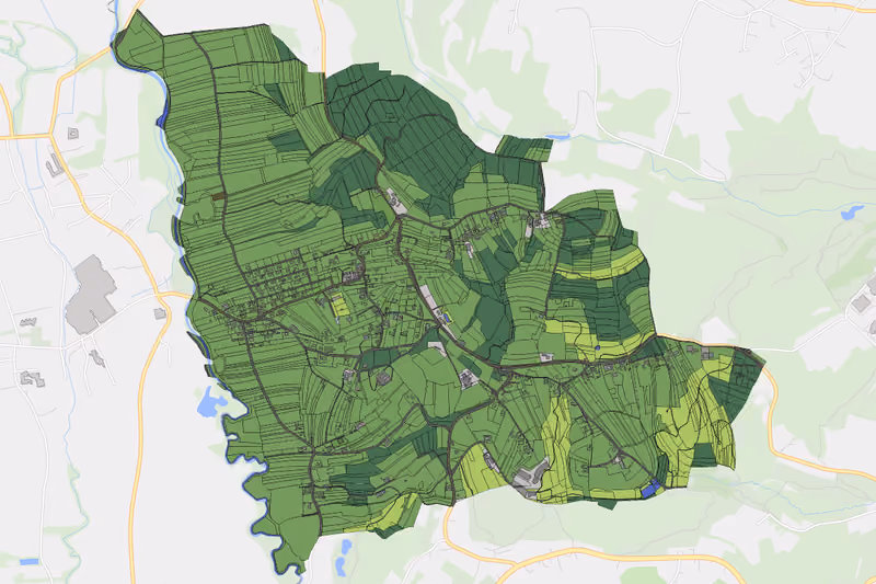 Kartenvorschau des Bodenverbrauchs der KG Neudauberg