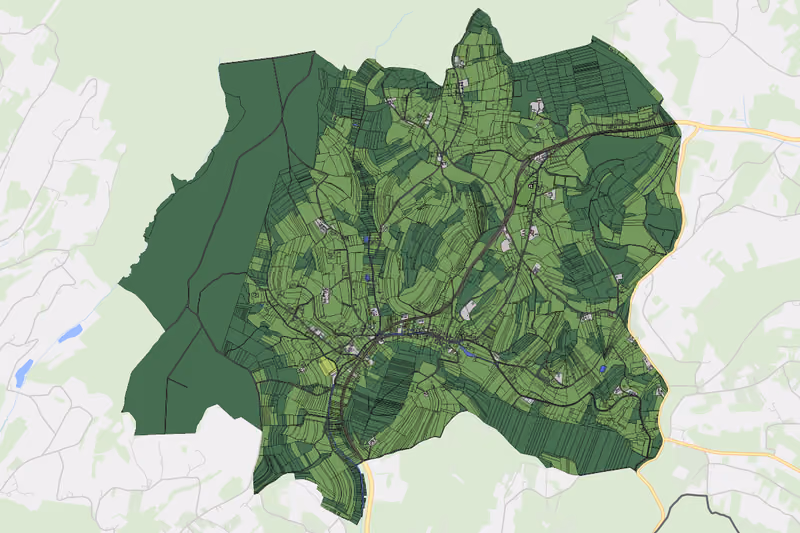 Kartenvorschau des Bodenverbrauchs der KG Neustift bei Güssing