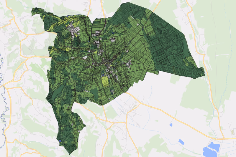 Kartenvorschau des Bodenverbrauchs der KG Stegersbach