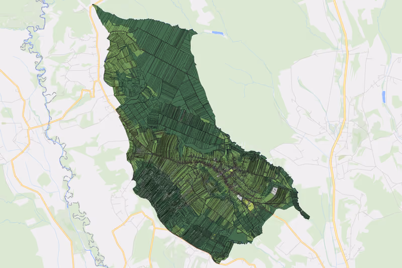 Kartenvorschau des Bodenverbrauchs der KG Stinatz