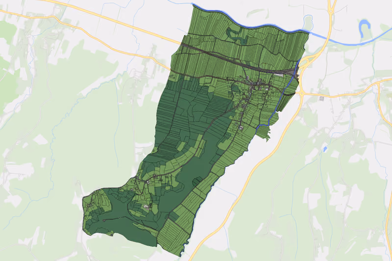 Kartenvorschau des Bodenverbrauchs der KG Doiber