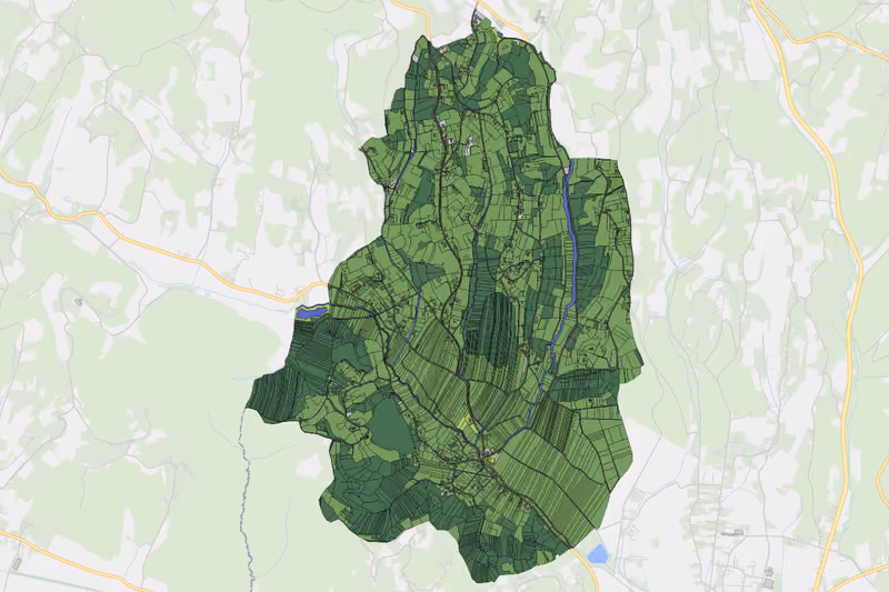 Kartenvorschau des Bodenverbrauchs der KG Grieselstein