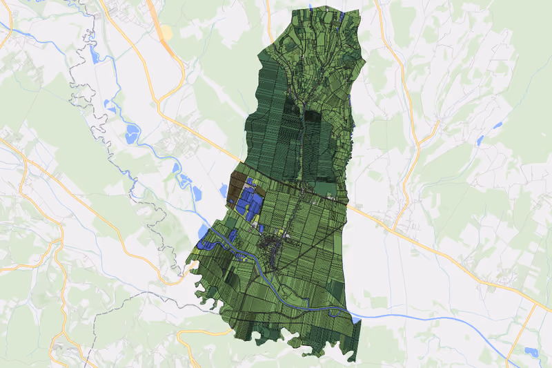 Kartenvorschau des Bodenverbrauchs der KG Königsdorf