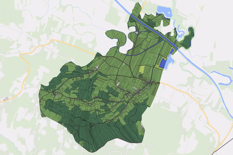 Kartenvorschau des Bodenverbrauchs der KG Wallendorf