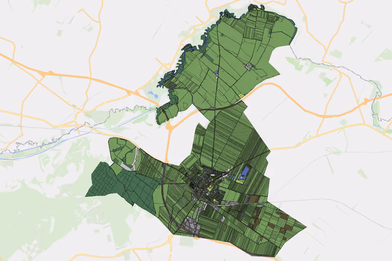 Kartenvorschau des Bodenverbrauchs der KG Parndorf