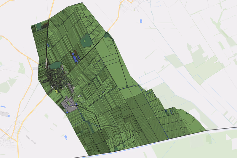Kartenvorschau des Bodenverbrauchs der KG Wallern im Burgenland