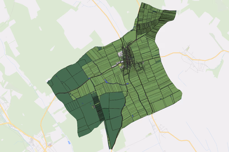 Kartenvorschau des Bodenverbrauchs der KG Großwarasdorf